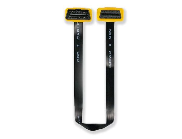AUTOOL 100cm Cars OBD2 Connector Extension Cable Flat Wire 16Pin Male to Female Extension Flat Cord Adapter OBD2 Extend Cable