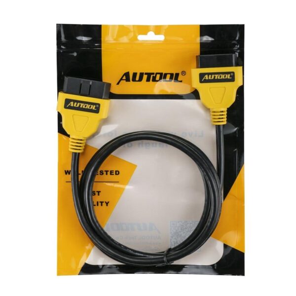 AUTOOL OBD2 16Pin Extension Cable 1.5m Car OBD Connect Extend Adapter Wire ELM327 OBD II OBD2 Extension Connector Cord