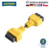 AUTOOL Car OBD 2 II Extension Cable Connector Auto OBD 16pin Adapter Extend Wire OBD2 Connect Cord For Launch X431 Airbag 14CM
