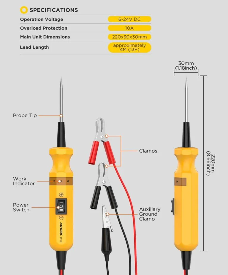 AUTOOL BT160 Circuit Tester Circuit Checker