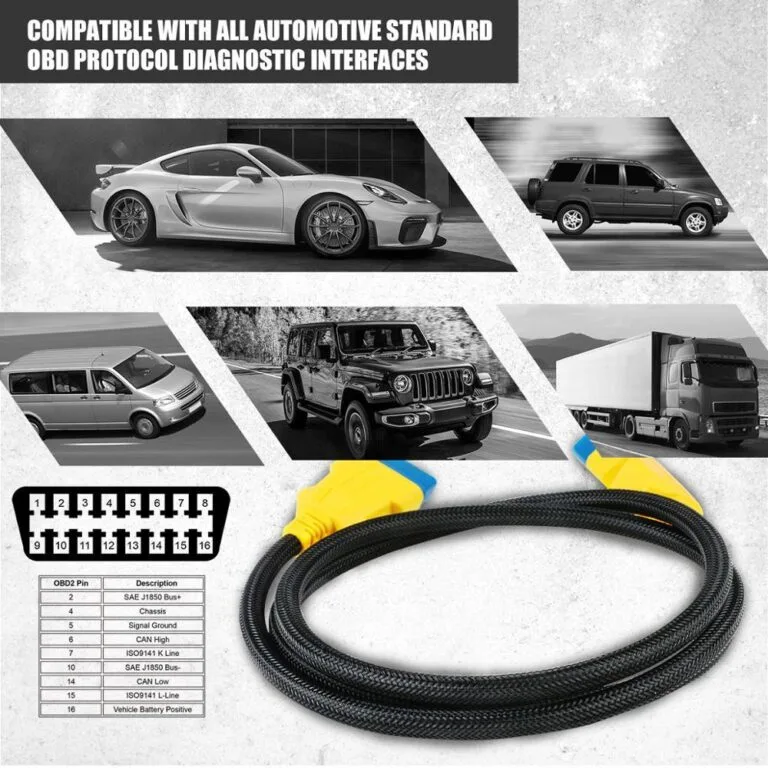 AUTOOL OBD2 extension cable