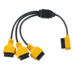 AUTOOL 50cm 1-to-3 Two-Pack OBD2 Splitter Cable