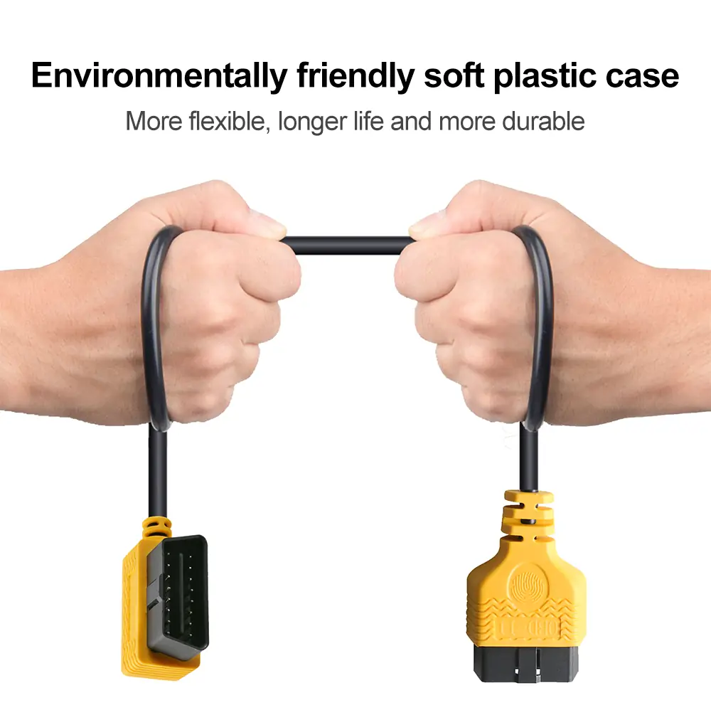 AUTOOL OBD2 splitter cable soft plastic case flexibility and durability image