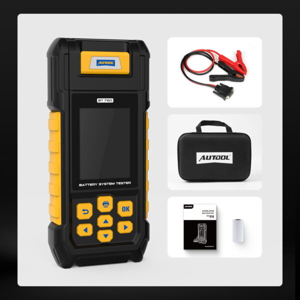 AUTOOL BT760 Battery Load Tester with Printer