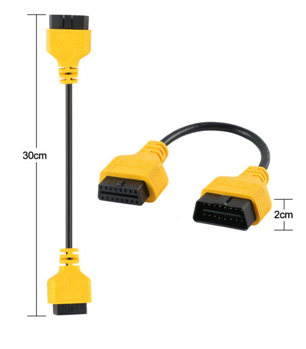 AUTOOL OBD 2 Diagnostic Adapter Cable Car OBD2 II ELM327 Extend Connector Scanner 16Pin Male to Female Extension Wire 30cm