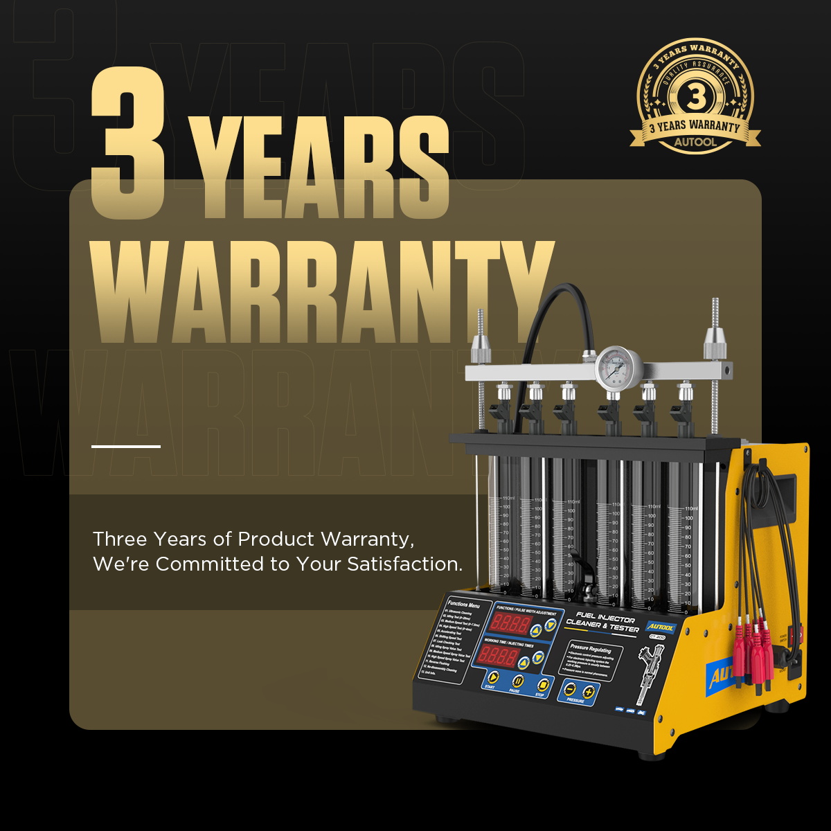 AUTOOL CT200 fuel injector cleaner and tester 3 years warranty image