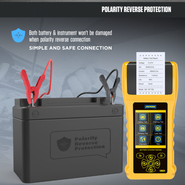 AUTOOL BT760 Battery Load Tester with Printer