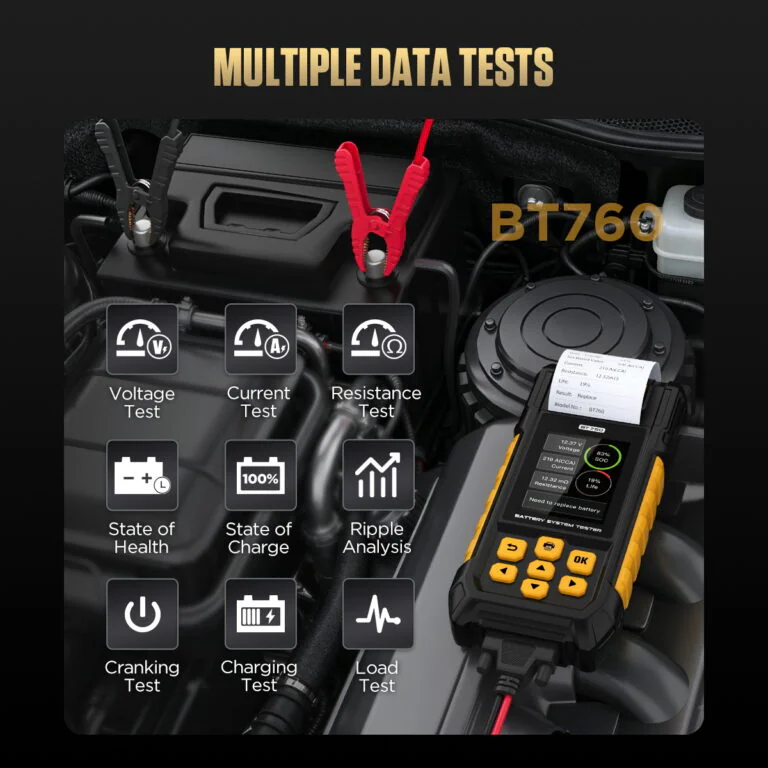 AUTOOL BT760 Battery Tester with Thermal Printer