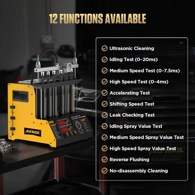 AUTOOL CT200 6-Cylinder Fuel Injector Cleaner and Tester-4 AUTOOL CT200 6기통 연료 분사기 세척 및 테스트기