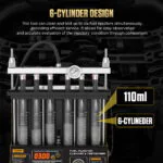 AUTOOL CT200 6-Cylinder Fuel Injector Cleaner and Tester-7 AUTOOL CT200 6기통 연료 분사기 세척 및 테스트기