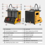 AUTOOL CT200 6-Cylinder Fuel Injector Cleaner and Tester-9 AUTOOL CT200 6기통 연료 분사기 세척 및 테스트기