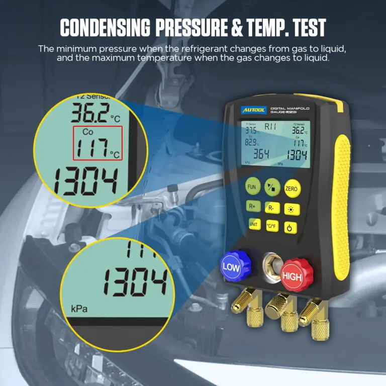 AUTOOL LM120 AC Manifold Gauge Refrigerant Identifier