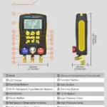 AUTOOL LM120 AC Manifold Gauge Refrigerant Identifier