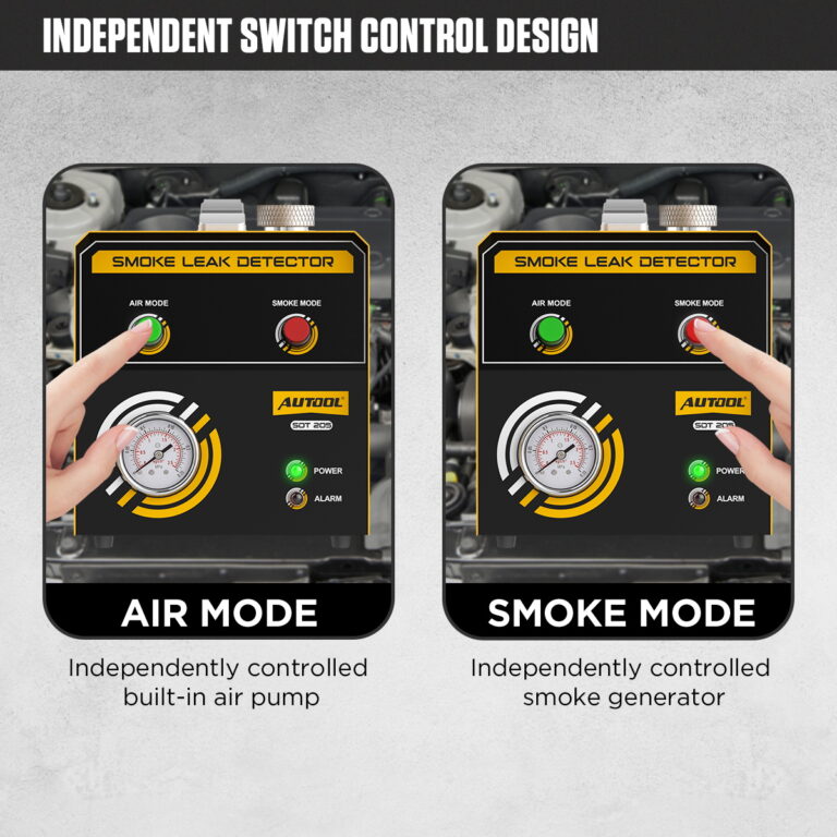 AUTOOL SDT205 Automotive Smoke Machine Leak Detector-6 AUTOOL SDT205 Automotive Smoke Machine Leak Detector with Air & Smoke Modes