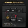 AUTOOL BT460 Car Battery Load Tester for 12V 24V