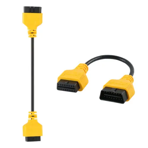AUTOOL 30cm Two-Pack OBD2 Extension Cable