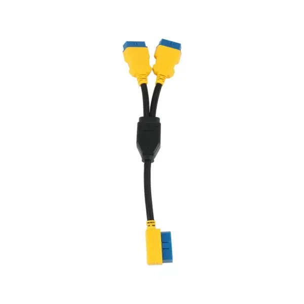 AUTOOL 35CM Car OBD2 Cable Connector Car OBD2 Adapter 1 to 2 Splitter Wire 16pin OBDII Male to Female Extension Cord Connection