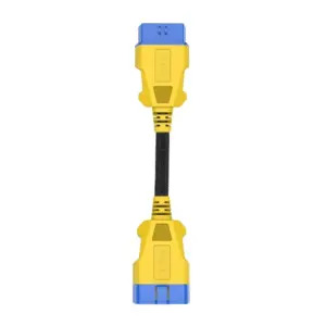 AUTOOL 20CM Car OBD2 Reinforced Nylon Extension Cord Male to Female Cable for Launch Easydiag/THINKDIAG/THINKDRIVER/ELM327 Cable