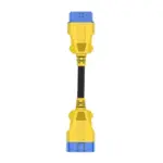 AUTOOL 20CM Car OBD2 Reinforced Nylon Extension Cord Male to Female Cable for Launch Easydiag/THINKDIAG/THINKDRIVER/ELM327 Cable