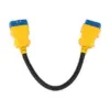AUTOOL 36CM Car OBD2 Reinforced Nylon Extension Cord Male to Female Cable for Launch Easydiag/THINKDIAG/THINKDRIVER/ELM327 Cable