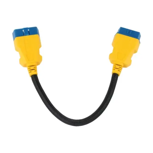 AUTOOL 36CM Car OBD2 Reinforced Nylon Extension Cord Male to Female Cable for Launch Easydiag/THINKDIAG/THINKDRIVER/ELM327 Cable