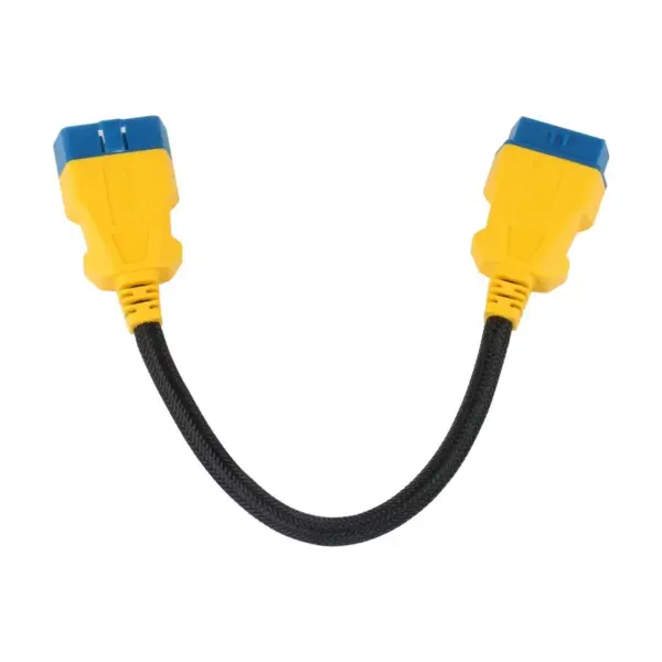 AUTOOL 36CM Car OBD2 Reinforced Nylon Extension Cord Male to Female Cable for Launch Easydiag/THINKDIAG/THINKDRIVER/ELM327 Cable