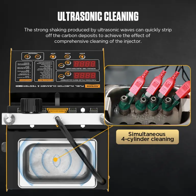 AUTOOL Nettoyant et testeur d'injecteurs de carburant CT150 pour moteurs 4 cylindres