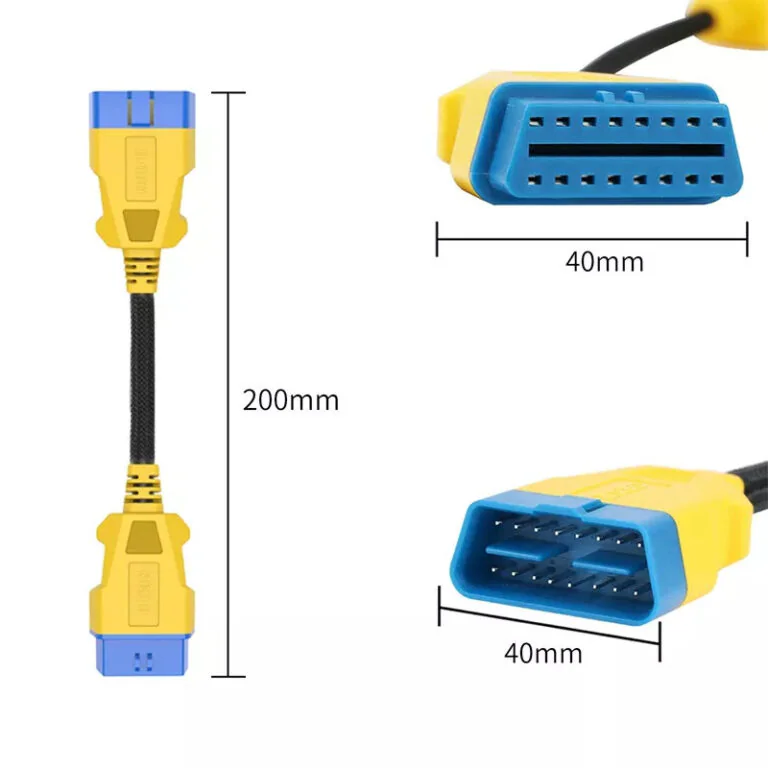 AUTOOL 20CM OBD2 Reinforced Nylon Extension