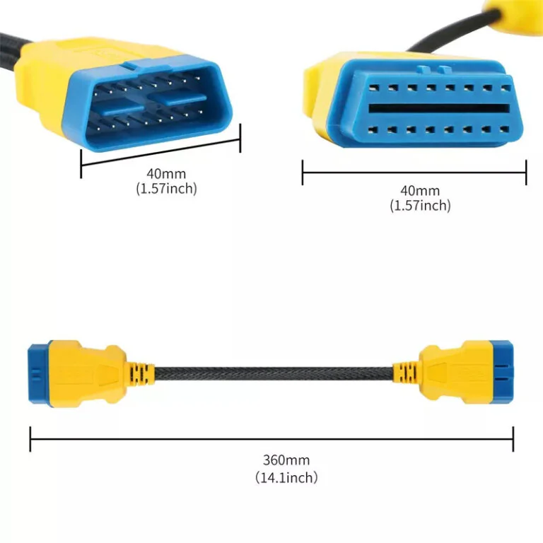 AUTOOL 36CM OBD2 Reinforced Nylon Extension