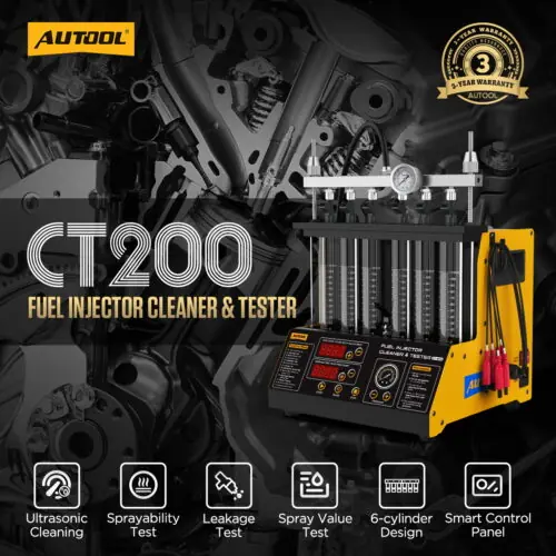 AUTOOL CT200 Injector Ultrasonic Cleaner amp