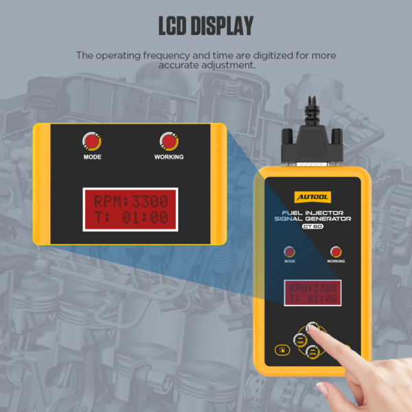 AUTOOL CT60 Fuel Injector Signal Generator Fuel Injector Super Pulse Signal Tester