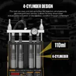 AUTOOL Nettoyant et testeur d'injecteurs de carburant CT150 pour moteurs 4 cylindres