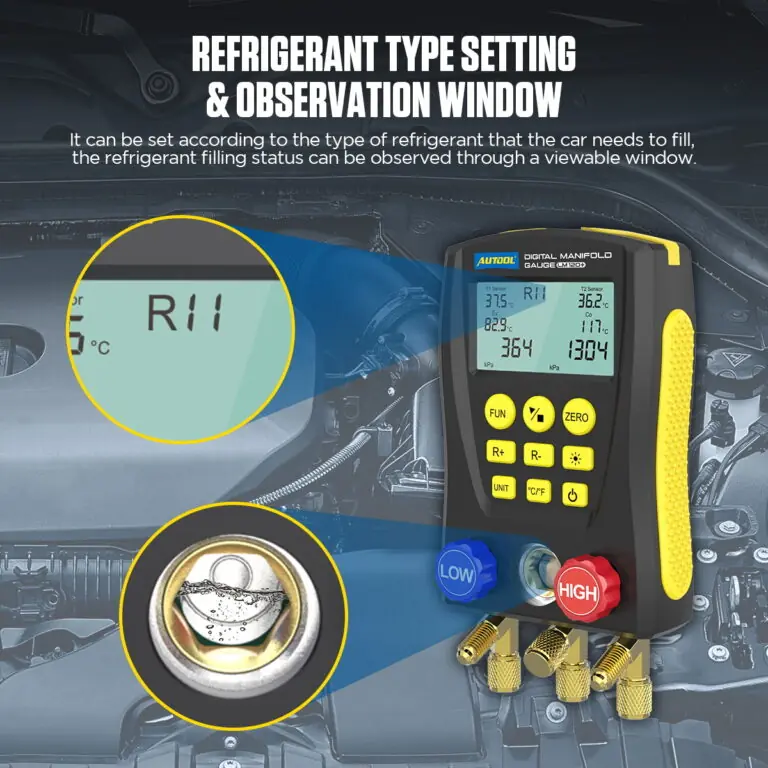 AUTOOL LM120+ Digital Refrigerant Gauges Hvac Gauges