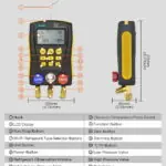 AUTOOL LM120+ Digital Refrigerant Gauges Hvac Gauges