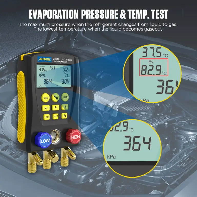 AUTOOL LM120+ Digital Refrigerant Gauges Hvac Gauges