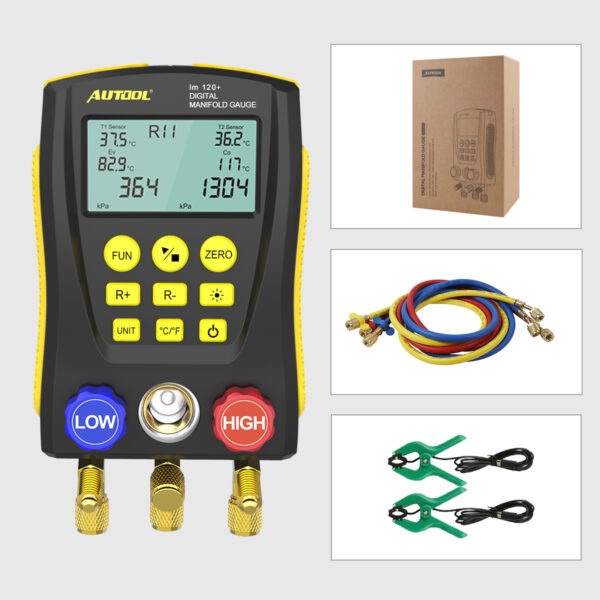 AUTOOL LM120 Digital Refrigerant Gauges Hvac