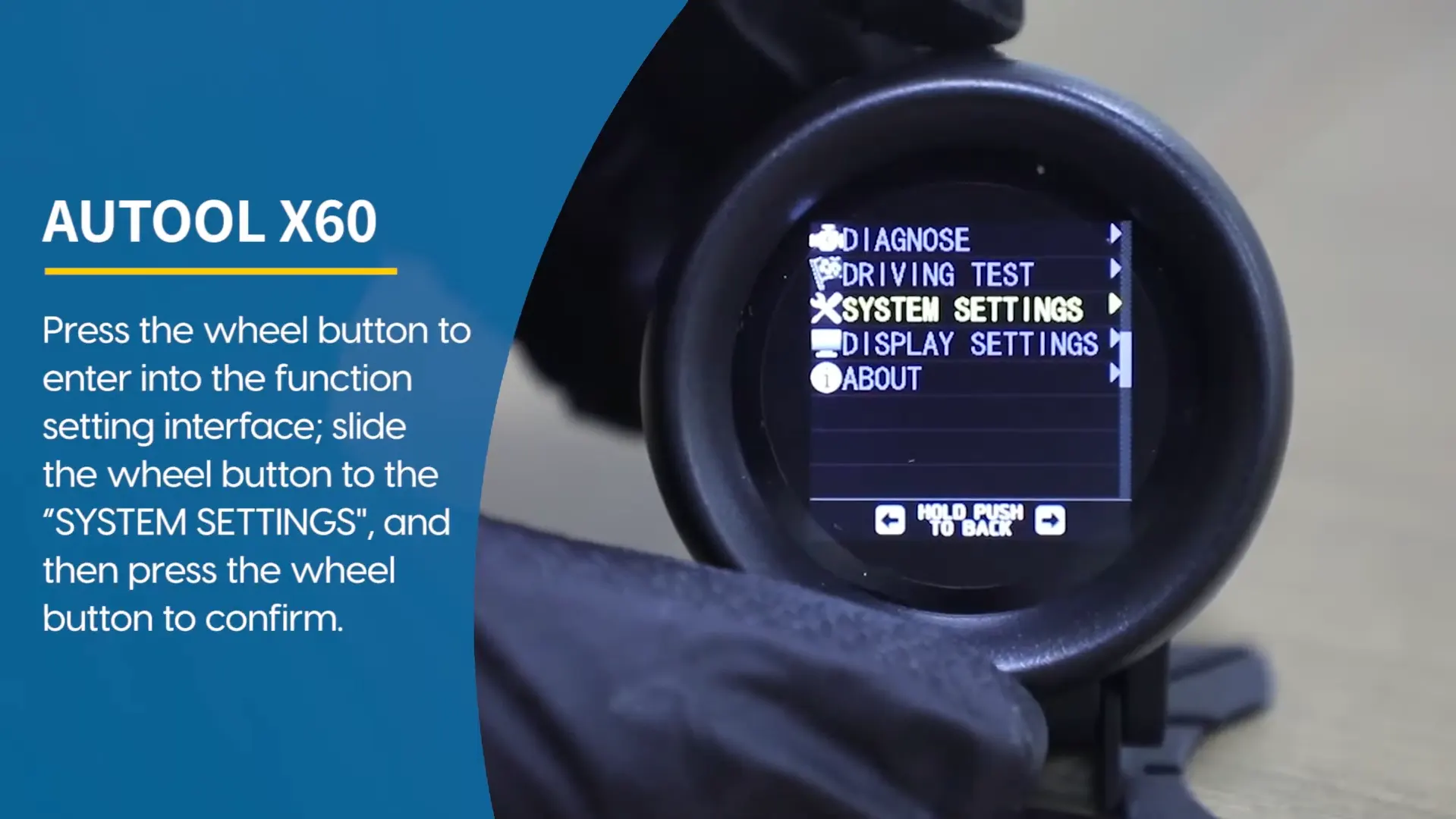 AUTOOL X60 fuel consumption calibration system settings