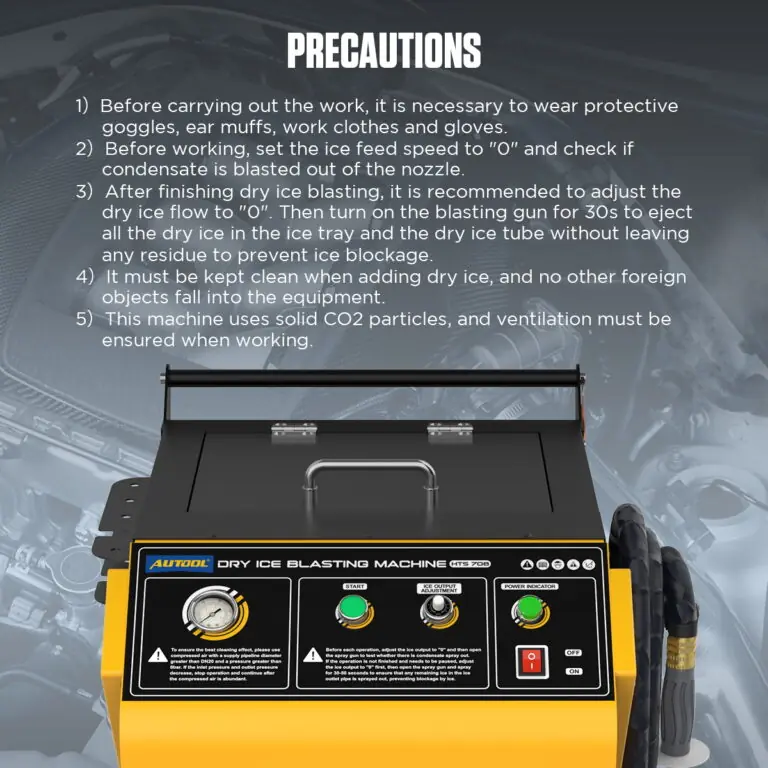 AUTOOL HTS708 Dry Ice Blasting Cleaning Machine