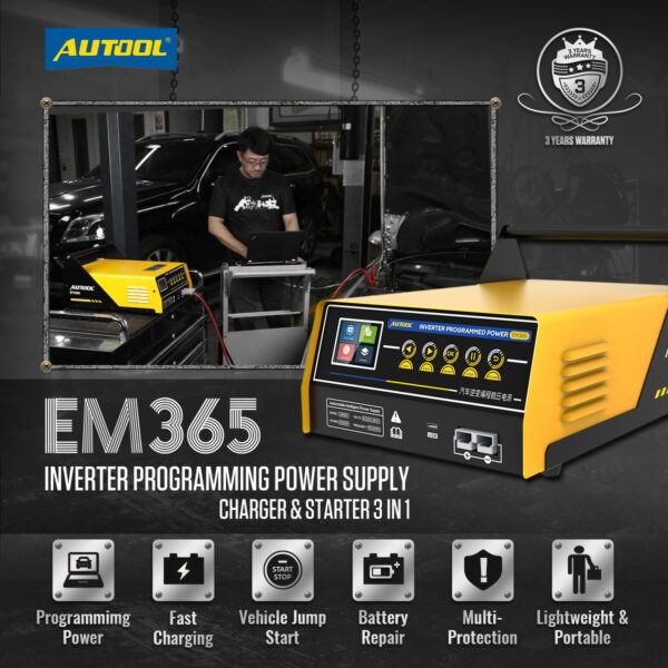 AUTOOL EM365 Power Inverter New Version