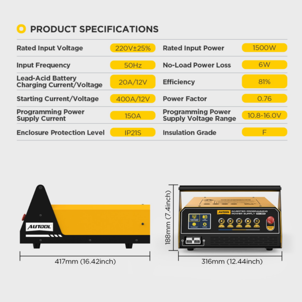 AUTOOL EM365 Power Inverter New Version