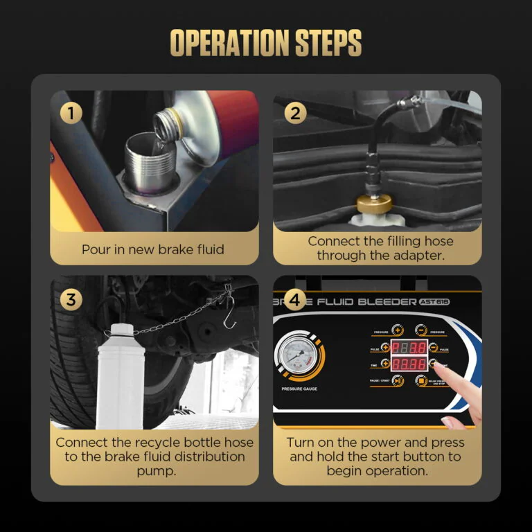 AUTOOL AST618 Four-Wheel Pulsating Brake Fluid Exchanger