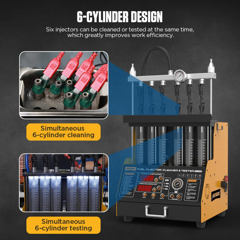 AUTOOL CT400 6-Cylinder Fuel Injector Cleaner and Tester-4 AUTOOL CT400 6-Cylinder Fuel Injector Cleaner and Tester