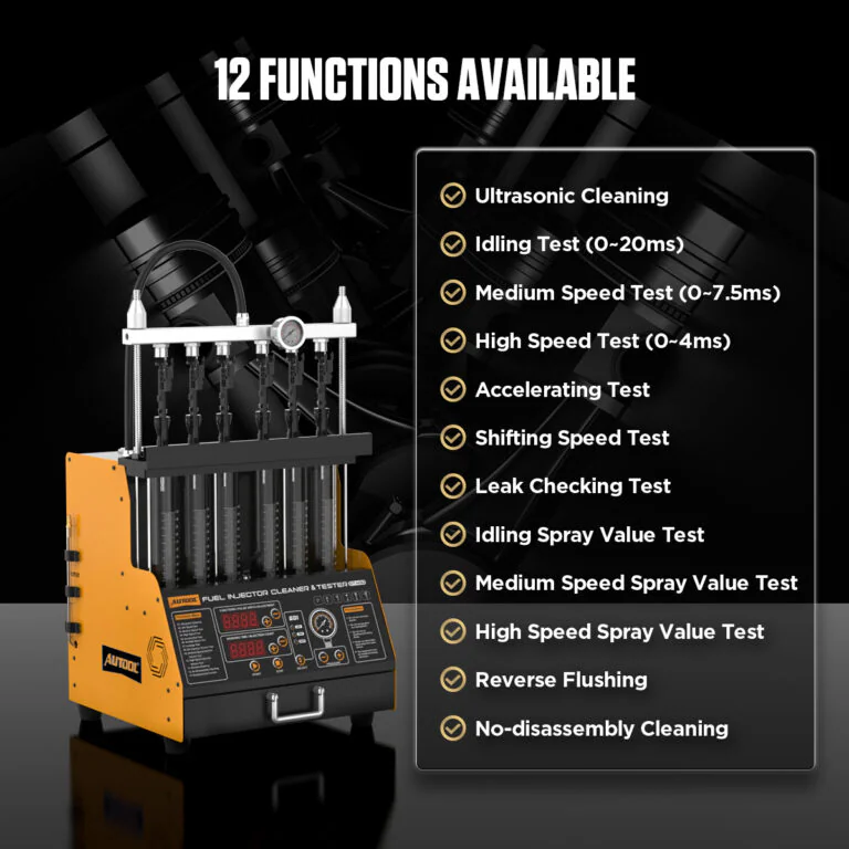 AUTOOL CT400 6-Cylinder GDI/EFI/FSI Fuel Injector Cleaner and Tester
