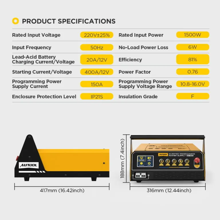 AUTOOL EM365 Power Inverter New Version