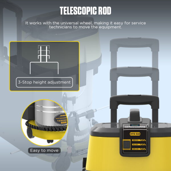 AUTOOL HTS518 Car Engine Carbon Deposition Cleaner Intake Pipe Valve Cleaning Machine Decarbonizing Auto Decarbon Wash