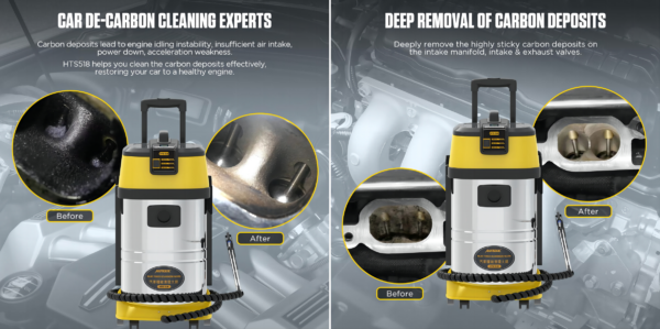 AUTOOL HTS518 Car Engine Carbon Deposition Cleaner Intake Pipe Valve Cleaning Machine Decarbonizing Auto Decarbon Wash