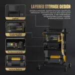 AUTOOL T22 3X Tier Rolling Tool Tiered Storage Cart
