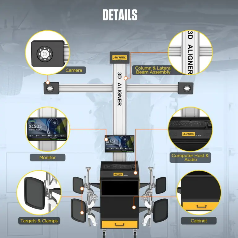 AUTOOL XC505 3D Wheel Aligner Machine Tire Alignment