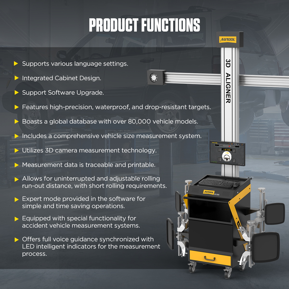 AUTOOL XC505 product functions overview image