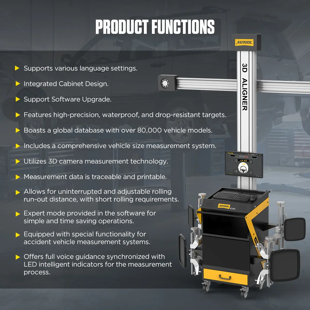 AUTOOL XC505 product functions overview image